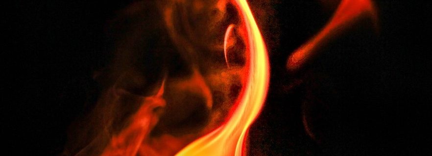 Detail of fire flame