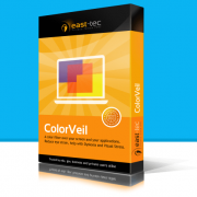 Mock up of software box for ColorVeil