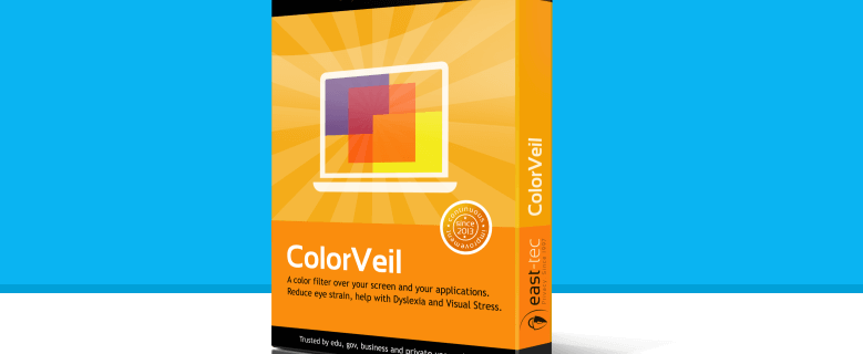 Mock up of software box for ColorVeil